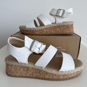 Dr. Scholls Shoes Womens 9.5 Ellie Platform Sandals Wedge Ankle Strap Espadrille